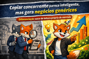 Copiar concorrente gera negócios genérico